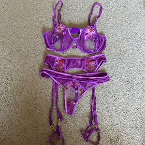 Buttercups Lingerie Amethyst 3-Piece Set